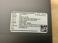 Hp zbook 15 g5(xeon) laptop - afbeelding 7 van  8