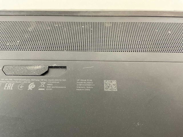 Hp zbook 15 g6 15.5”, core(tm) i7 9th gen, 32 gb ram, 512 gb nvme, nvidia quadro t1000 4 gb mobile work station - afbeelding 7 van  7