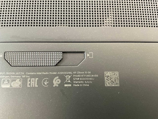 Hp zbook 15 g6 15.5”, core(tm) i9 9th gen, 64 gb ram, 1 tb nvme, nvidia quadro t2000 4 gb mobile workstation - afbeelding 7 van  7