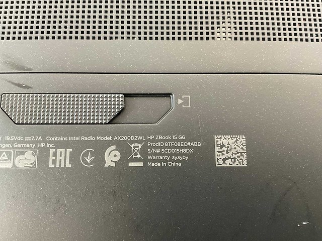 Hp zbook 15 g6 15.5”, core(tm) i9 9th gen, 64 gb ram, 1 tb nvme, nvidia quadro t2000 4 gb mobile workstation - afbeelding 7 van  7