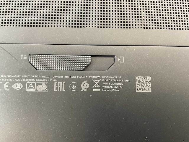 Hp zbook 15 g6 15.5”, core(tm) i9 9th gen, 64 gb ram, 1 tb nvme, nvidia quadro t2000 4 gb mobile workstation - afbeelding 7 van  7