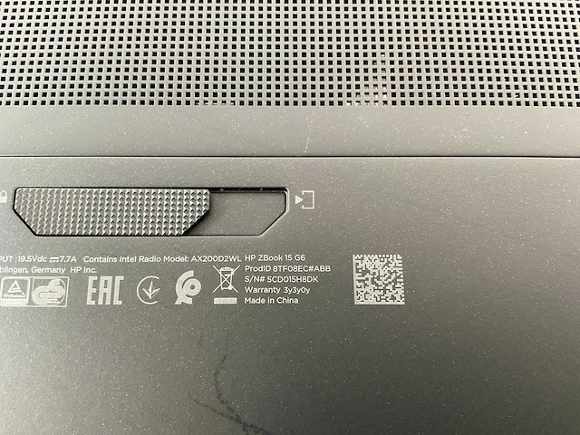 Hp zbook 15 g6 15.5”, core(tm) i9 9th gen, 64 gb ram, 1 tb nvme, nvidia quadro t2000 4 gb mobile workstation - afbeelding 7 van  7