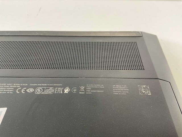 Hp zbook 17 g5 18”, core(tm) i7 8th gen, 32 gb ram, 512 gb nvme, nvidia quadro p2000 4 gb mobile work station - afbeelding 7 van  7