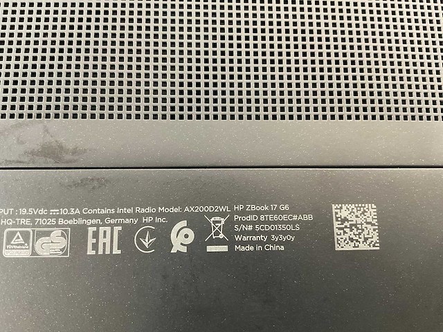 Hp zbook 17 g6 18”, core(tm) i9 9th gen, 64 gb ram, 1 tb nvme, nvidia quadro rtx 5000 max-q 16 gb mobile workstation - afbeelding 7 van  7