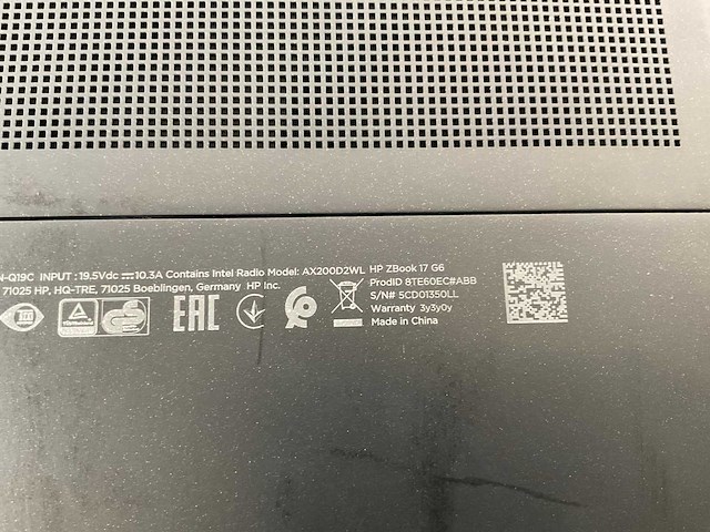 Hp zbook 17 g6 18”, core(tm) i9 9th gen, 64 gb ram, 1 tb nvme, nvidia quadro rtx 5000 max-q 16 gb mobile workstation - afbeelding 7 van  7