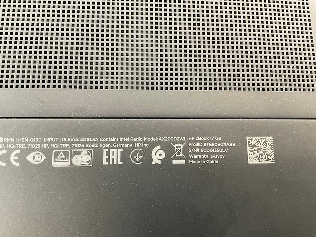 Hp zbook 17 g6 18”, core(tm) i9 9th gen, 64 gb ram, 1 tb nvme, nvidia quadro rtx 5000 max-q 16 gb mobile workstation - afbeelding 7 van  7