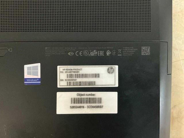 Hp zbook 17 i7 gen 8 laptop - afbeelding 6 van  6