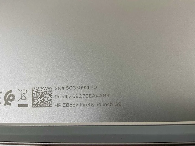 Hp zbook firefly g9 14”, core(tm) i7 12th gen, 32 gb ram, 512 gb nvme, nvidia t550 laptop 4gb mobile workstation - afbeelding 6 van  6