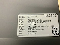 Hp zbook fury 17 g5(i7) laptop - afbeelding 8 van  8