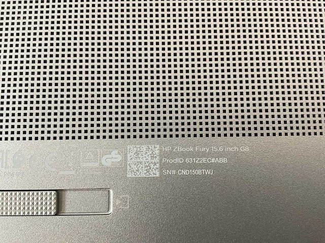Hp zbook fury g8 15.5”, core(tm) i9 11th gen, 64 gb ram, 1 tb nvme, nvidia rtx a2000 4 gb mobile workstation - afbeelding 7 van  7