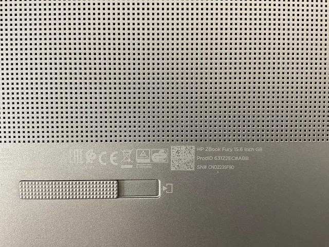 Hp zbook fury g8 15.5”, core(tm) i9 11th gen, 64 gb ram, 1 tb nvme, nvidia rtx a2000 4 gb mobile workstation - afbeelding 7 van  7