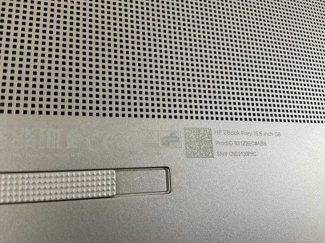 Hp zbook fury g8 15.5”, core(tm) i9 11th gen, 64 gb ram, 1 tb nvme, nvidia rtx a2000 4gb mobile workstation - afbeelding 7 van  7