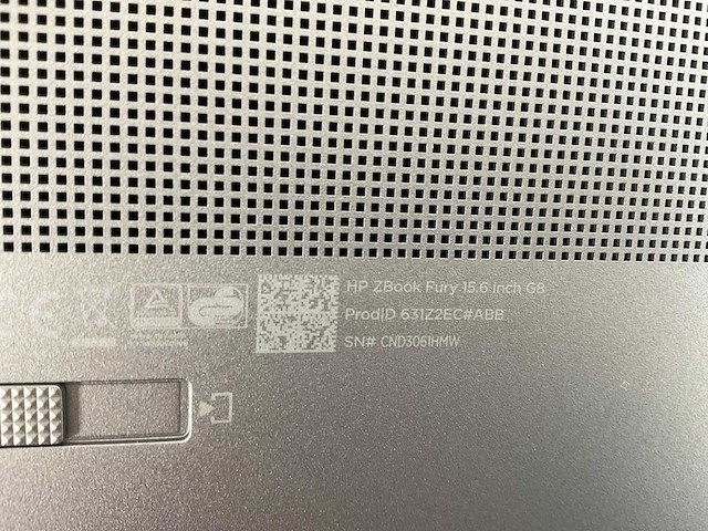 Hp zbook fury g8 15.5”, core(tm) i9 11th gen, 64 gb ram, 1 tb nvme, nvidia rtx a2000 4gb mobile workstation - afbeelding 7 van  7
