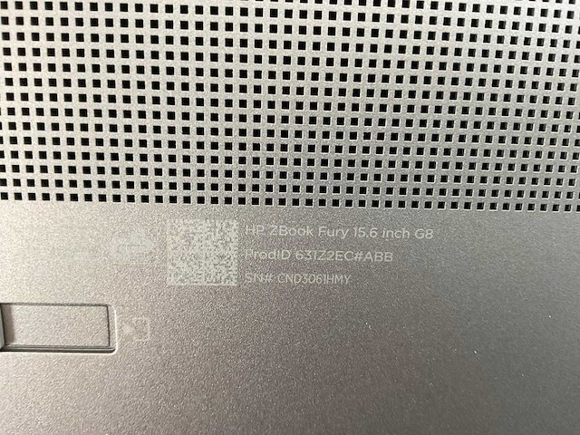 Hp zbook fury g8 15.5”, core(tm) i9 11th gen, 64 gb ram, 1 tb nvme, nvidia rtx a2000 4gb mobile workstation - afbeelding 7 van  7