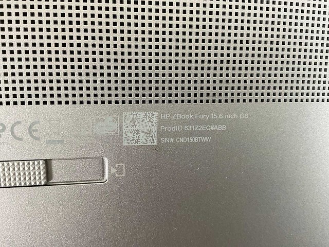 Hp zbook fury g8 15.5”, core(tm) i9 11th gen, 64 gb ram, 1 tb nvme, nvidia rtx a2000 4gb mobile workstation - afbeelding 7 van  7