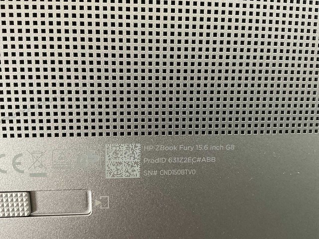 Hp zbook fury g8 15.5”, core(tm) i9 11th gen, 64 gb ram, 1 tb nvme, nvidia rtx a2000 4gb mobile workstation - afbeelding 6 van  6