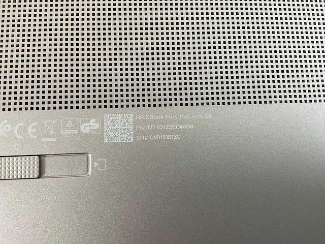 Hp zbook fury g8 15.5”, core(tm) i9 11th gen, 64 gb ram, 1 tb nvme, nvidia rtx a2000 4gb mobile workstation - afbeelding 7 van  7