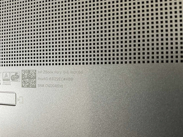 Hp zbook fury g8 15.5”, core(tm) i9 11th gen, 64 gb ram, 1 tb nvme, nvidia rtx a2000 4gb mobile workstation - afbeelding 7 van  7