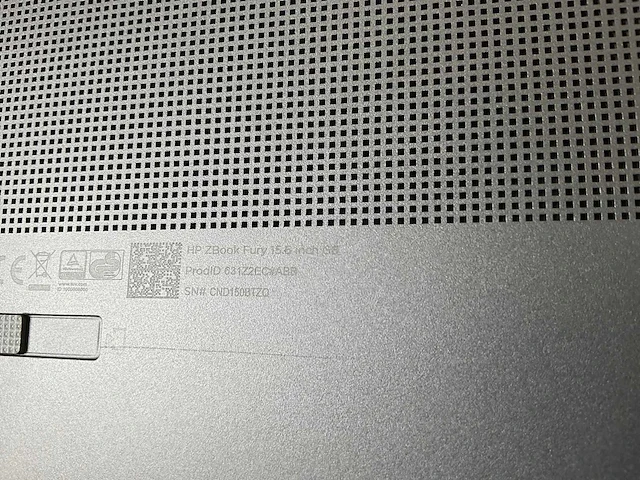 Hp zbook fury g8 15.5”, core(tm) i9 11th gen, 64 gb ram, 1 tb nvme, nvidia rtx a2000 4gb mobile workstation - afbeelding 7 van  7