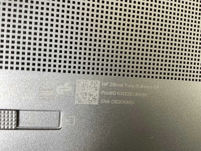 Hp zbook fury g8 15.5”, core(tm) i9 11th gen, 64 gb ram, 1 tb nvme, nvidia rtx a2000 4gb mobile workstation - afbeelding 7 van  7