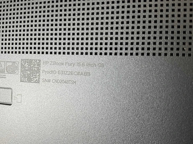 Hp zbook fury g8 15.5”, core(tm) i9 11th gen, 64 gb ram, 1 tb nvme, nvidia rtx a2000 4gb mobile workstation - afbeelding 7 van  7