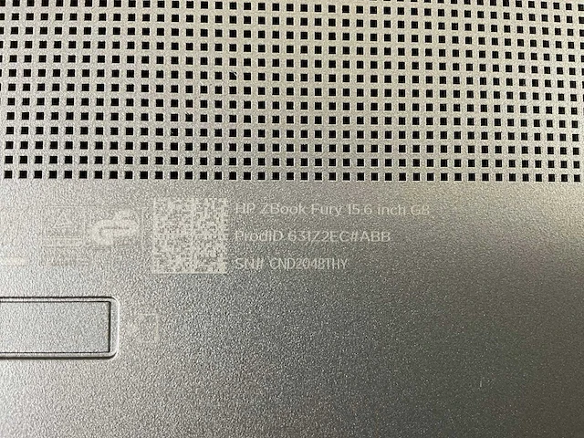 Hp zbook fury g8 15.5”, core(tm) i9 11th gen, 64 gb ram, 1 tb nvme, nvidia rtx a2000 4gb mobile workstation - afbeelding 7 van  7