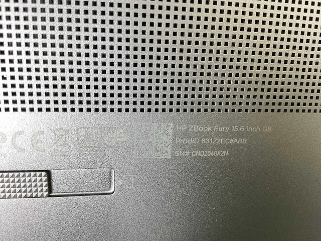 Hp zbook fury g8 15.5”, core(tm) i9 11th gen, 64 gb ram, 1 tb nvme, nvidia rtx a2000 4gb mobile workstation - afbeelding 7 van  7