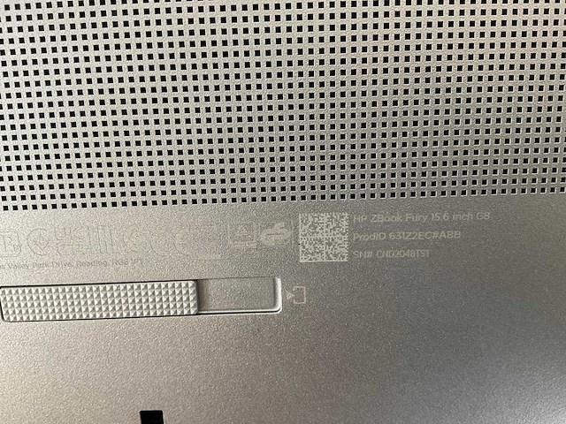 Hp zbook fury g8 15.6”, core(tm) i9 11th gen, 64 gb ram, 1 tb nvme, nvidia rtx a2000 4 gb mobile workstation - afbeelding 4 van  4