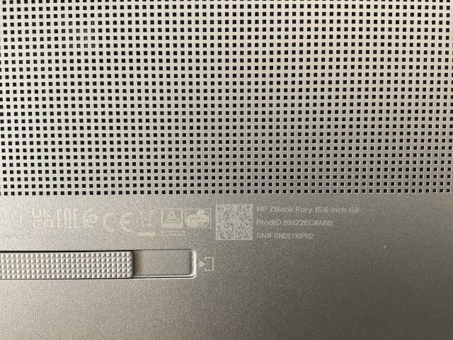 Hp zbook fury g8 15.6”, core(tm) i9 11th gen, 64 gb ram, 1 tb nvme, nvidia rtx a2000 4 gb mobile workstation - afbeelding 4 van  4