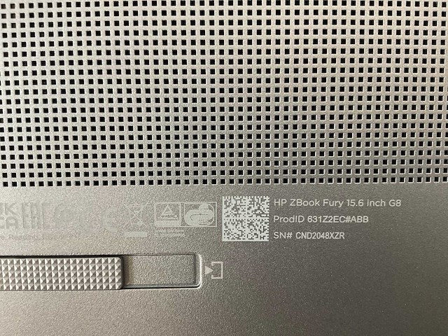 Hp zbook fury g8 15.6”, core(tm) i9 11th gen, 64 gb ram, 1 tb nvme, nvidia rtx a2000 4 gb mobile workstation - afbeelding 5 van  5