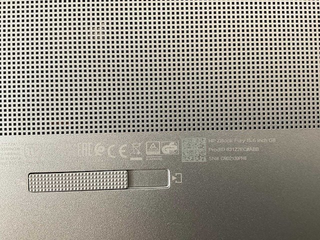 Hp zbook fury g8 15.6”, core(tm) i9 11th gen, 64 gb ram, 1 tb nvme, nvidia rtx a2000 4 gb mobile workstation - afbeelding 4 van  4