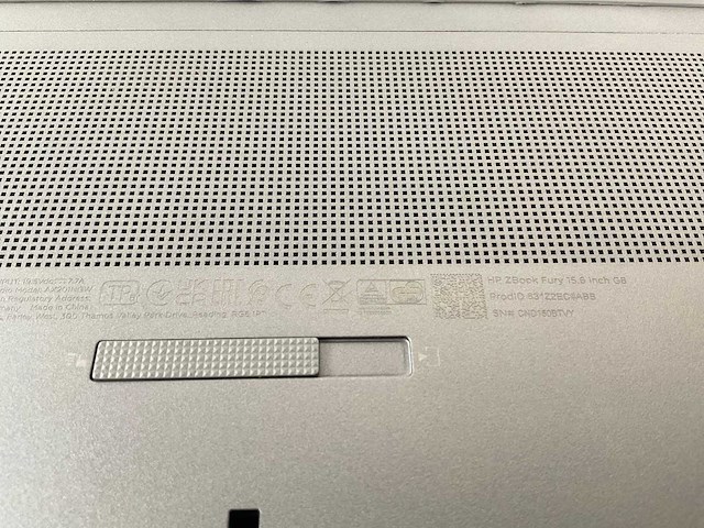 Hp zbook fury g8 15.6”, core(tm) i9 11th gen, 64 gb ram, 1 tb nvme, nvidia rtx a2000 4 gb mobile workstation - afbeelding 7 van  7