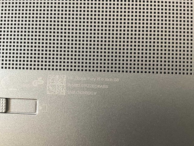 Hp zbook fury g8 15.6”, core(tm) i9 11th gen, 64 gb ram, 1 tb nvme, nvidia rtx a2000 4 gb mobile workstation - afbeelding 7 van  9