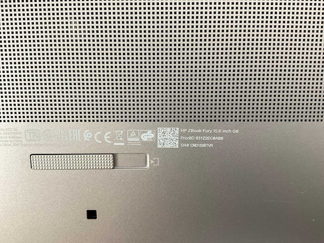 Hp zbook fury g8 15.6”, core(tm) i9 11th gen, 64 gb ram, 1 tb nvme, nvidia rtx a2000 4 gb mobile workstation - afbeelding 7 van  7