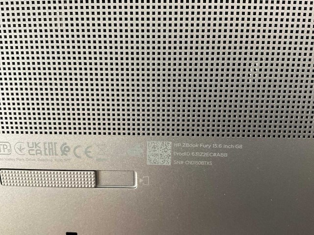Hp zbook fury g8 15.6”, core(tm) i9 11th gen, 64 gb ram, 1 tb nvme, nvidia rtx a2000 4 gb mobile workstation - afbeelding 7 van  7