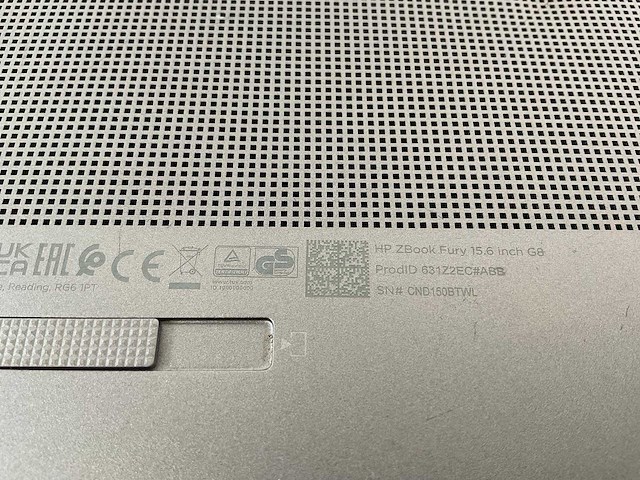 Hp zbook fury g8 15.6”, core(tm) i9 11th gen, 64 gb ram, 1 tb nvme, nvidia rtx a2000 4 gb mobile workstation - afbeelding 7 van  7