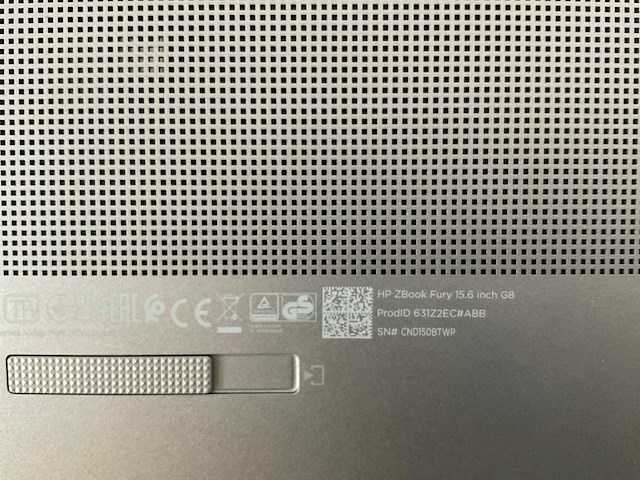 Hp zbook fury g8 15.6”, core(tm) i9 11th gen, 64 gb ram, 1 tb nvme, nvidia rtx a2000 4 gb mobile workstation - afbeelding 7 van  7