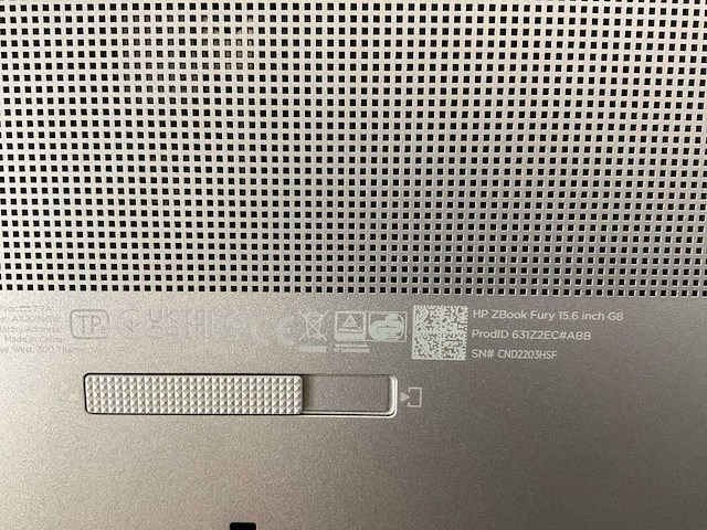 Hp zbook fury g8 15.6”, core(tm) i9 11th gen, 64 gb ram, 1 tb nvme, nvidia rtx a2000 4 gb mobile workstation - afbeelding 7 van  7