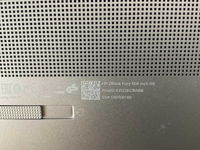 Hp zbook fury g8 15.6”, core(tm) i9 11th gen, 64 gb ram, 1 tb nvme, nvidia rtx a2000 4 gb mobile workstation - afbeelding 4 van  4