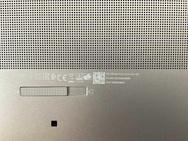 Hp zbook fury g8 15.6”, core(tm) i9 11th gen, 64 gb ram, 1 tb nvme, nvidia rtx a2000 4 gb mobile workstation - afbeelding 8 van  8
