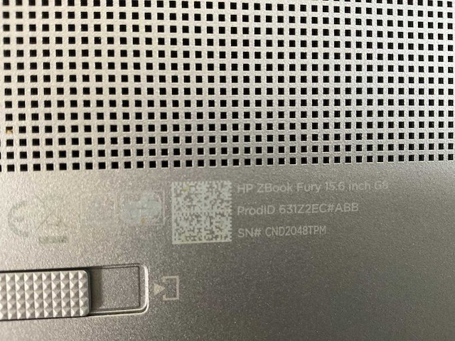 Hp zbook fury g8 15.6”, core(tm) i9 11th gen, 64 gb ram, 1 tb nvme, nvidia rtx a2000 4gb mobile workstation - afbeelding 6 van  6