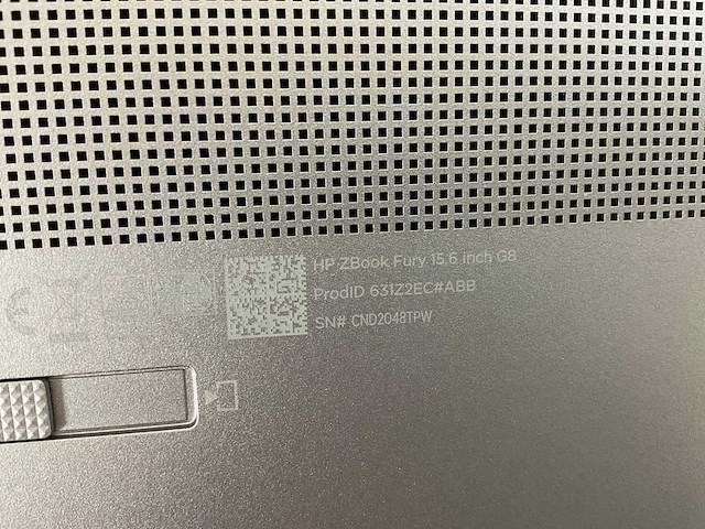 Hp zbook fury g8 15.6”, core(tm) i9 11th gen, 64 gb ram, 1 tb nvme, nvidia rtx a2000 4gb mobile workstation - afbeelding 4 van  4