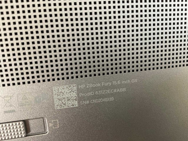 Hp zbook fury g8 15.6”, core(tm) i9 11th gen, 64 gb ram, 1 tb nvme, nvidia rtx a2000 4gb mobile workstation - afbeelding 4 van  4