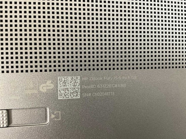 Hp zbook fury g8 15.6”, core(tm) i9 11th gen, 64 gb ram, 1 tb nvme, nvidia rtx a2000 4gb mobile workstation - afbeelding 6 van  6
