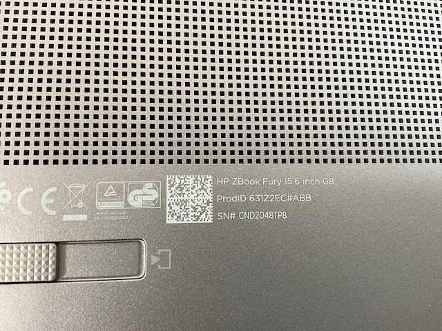 Hp zbook fury g8 15.6”, core(tm) i9 11th gen, 64 gb ram, 1 tb nvme, nvidia rtx a2000 4gb mobile workstation - afbeelding 7 van  7