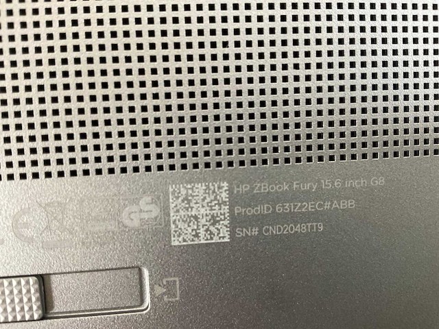 Hp zbook fury g8 15.6”, core(tm) i9 11th gen, 64 gb ram, 1 tb nvme, nvidia rtx a2000 4gb mobile workstation - afbeelding 5 van  5