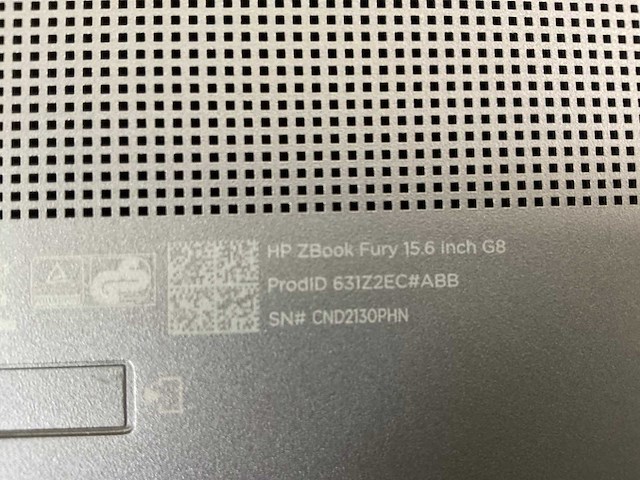 Hp zbook fury g8 15.6”, core(tm) i9 11th gen, 64 gb ram, 1 tb nvme, nvidia rtx a2000 4gb mobile workstation - afbeelding 4 van  4