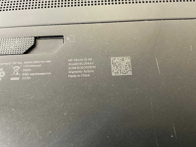 Hp zbook g5 15.5”, core(tm) i7 9th gen, 32 gb ram, 512 gb nvme, nvidia quadro t1000 mobile 4gb mobile workstation - afbeelding 7 van  7