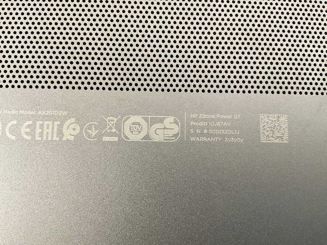 Hp zbook power g7 15,5”, core(tm) i9 10th gen, 32 gb ram, 512 gb nvme, nvidia quadro t1000 4 gb laptop - afbeelding 7 van  7