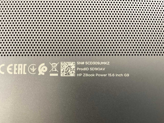 Hp zbook power g9 15,5”, core(tm) i9 12th gen, 32 gb ram, 1 tb nvme, nvidia rtx a1000 4 gb laptop - afbeelding 7 van  7